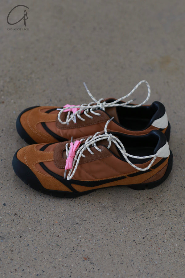 untitlab lace-up camping shoes series UTB-UN031502-JIAOTANG caramel color
